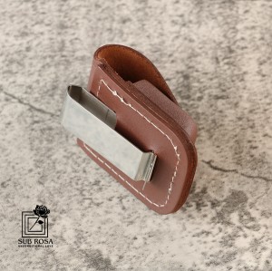 کیف فندک زیپو چرمی قهوه ای 13929