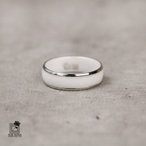 انگشتر تنگستن رینگی سفید سایز 7 - 13133