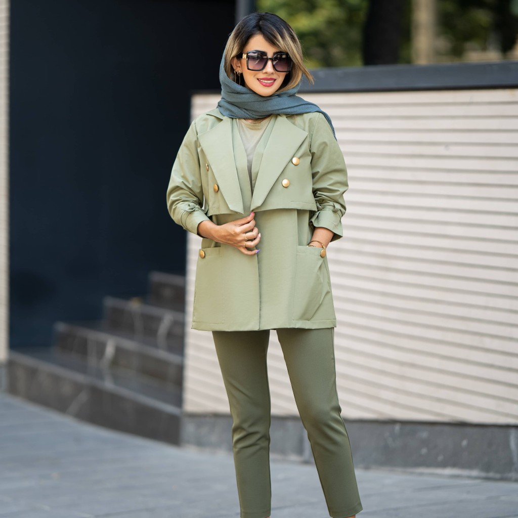 ترنج کت کتان جدید زنانه کد 0017