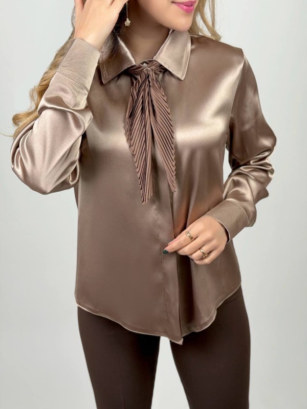 شومیز ساتن جدید کد SOFT             (تحویل فوری)