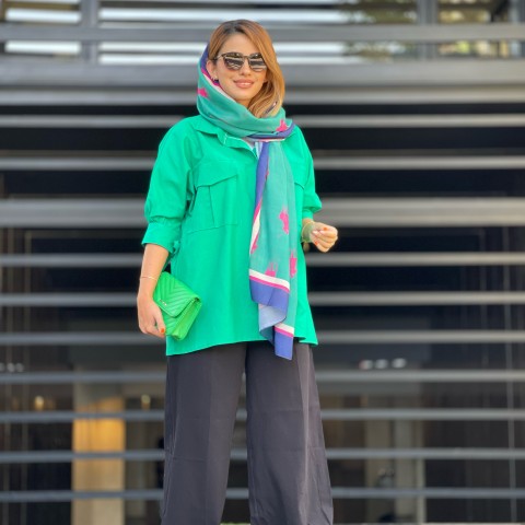 مانتو لینن زنانه کد 035