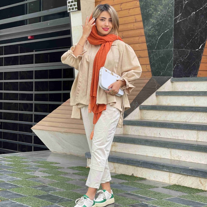 شلوار مام استایل لنین کد POFAKI