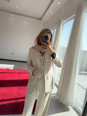 شلوار بگ زنانه بزیاق دیپلمات کد SALI