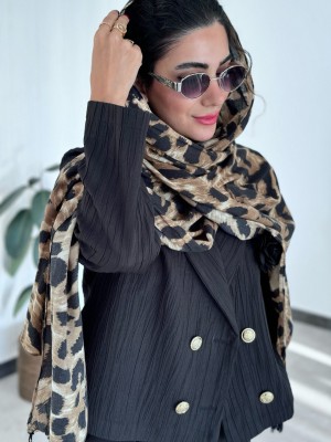 شال پلنگی موهر پاییزه زنانه