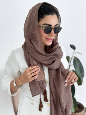 شال پلیسه نخ پنبه بهاره