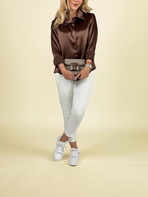 شومیز ساتن زنانه جدید کد GLOSSY