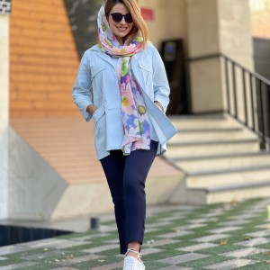 شلوار کرپ زنانه کد BLUE