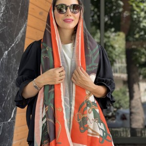 شال نخ پنبه طرح گوچی دخترانه کد 0076