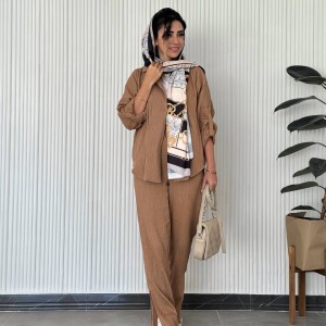 شال نخی طرحدار بهاره و تابستانه کد TENI