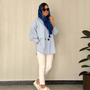 خرید شلوار پارچه ای زنانه سفید کرپ مازراتی کد ATA با طراحی منحصر به فرد مجموعه SM-STYLLE