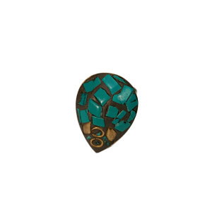 انگشتر زنانه فری سایز تبتی طرح اشک کد R006