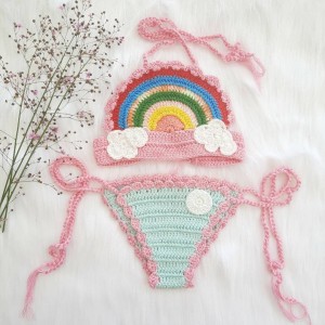 ست آتلیه رنگین‌کمان نوزادی مدل  Rainbow