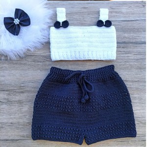 نیمتنه شورتک دخترانه بچه گانه مدل اچ اند ام 39