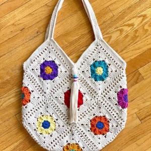 کیف دستی زنانه قلاب بافی