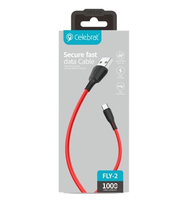 کابل شارژ Micro USB سلبریت مدل FLY-2M