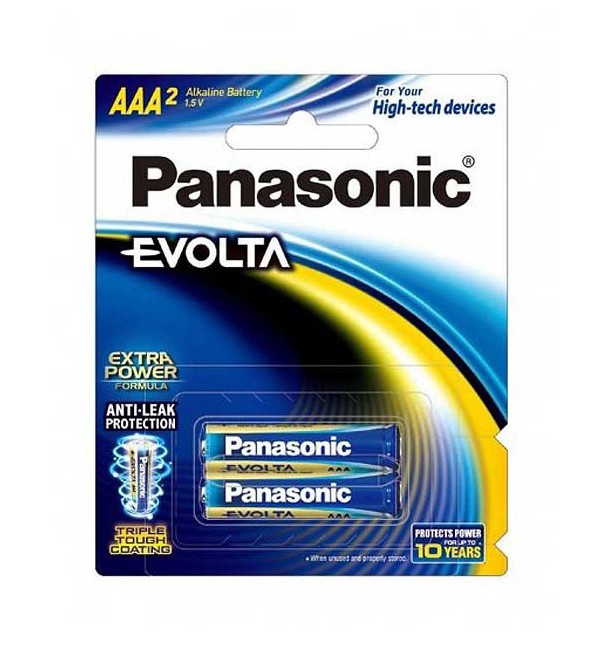 باتری نیم قلمی پاناسونیک مدل High-Tech Alkaline Evolta  1.5V