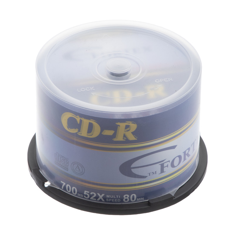 سی دی خام فورتکس مدل CD-R بسته ی 50 عددی