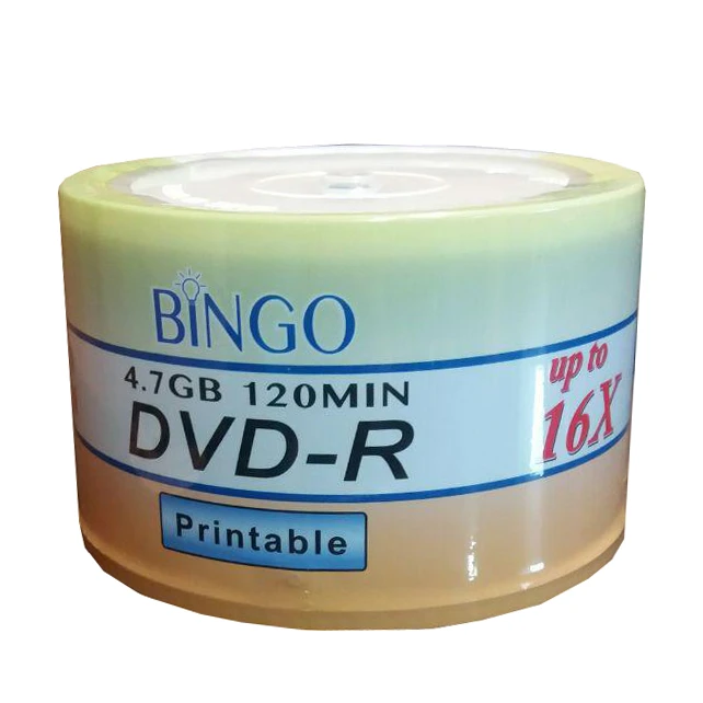دی وی دی خام بینگو پرینتیبل مدل DVD-R بسته 50 عددی