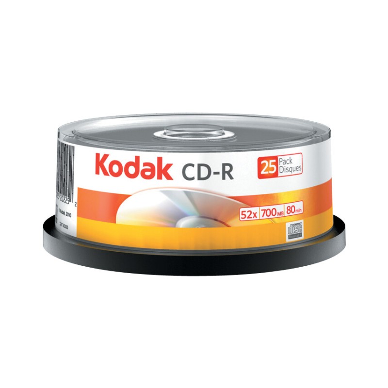 سی دی خام کداک مدل CD-R بسته 25 عددی