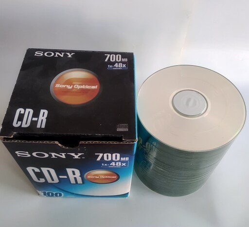 سی دی خام سونی مدل CD-R بسته 100عددی