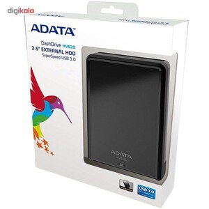 هارددیسک اکسترنال ای دیتا مدل Dashdrive HV620 ظرفیت 2 ترابایت