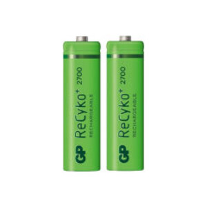 باتری قلمی قابل شارژ جی پی مدل ReCyko Plus 2700 بسته 2 عددی