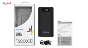 شارژر همراه ای دیتا مدل P20000D ظرفیت 20000 میلی آمپر ساعت