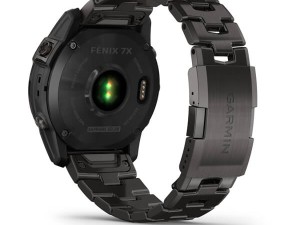 ساعت گارمین fenix 7X Sapphire Solar Carbon Grey DLC Titanium with Carbon Grey DLC Vented Titanium Band