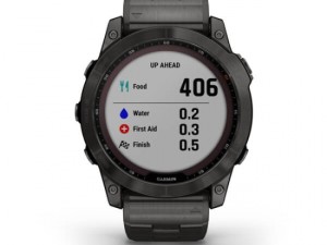 ساعت گارمین fenix 7X Sapphire Solar Carbon Grey DLC Titanium with Carbon Grey DLC Vented Titanium Band