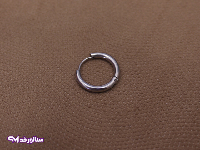خرید گوشواره مردانه حلقه ای استیل