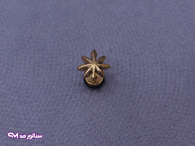 خرید پیرسینگ گوش طرح ماریجوانا