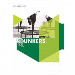 ترامپولین فنری برند DUNKERS یک متری