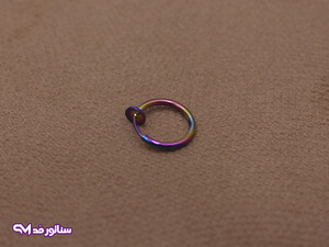 گوشواره مردانه فیک حلقه ای هفت رنگ G5194