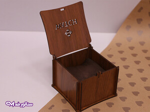 جعبه ساعت طرح watch چوبی B8014