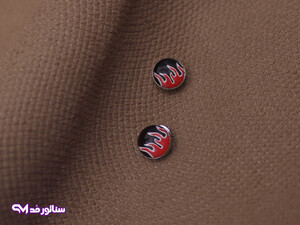 گوشواره مردانه آهنربایی طرح آتش G5214