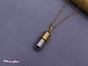 گردنبند کپسول قرص استیل SG2127