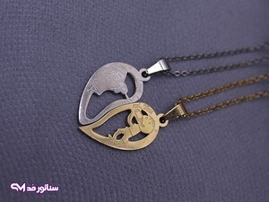 قیمت گردنبند ست دختر و پسر SG2124 ولنتاین | فروشگاه بدلیجات و اکسسوری سناتورمد