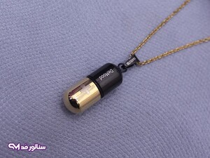 گردنبند استیل طرح کپسولی SG2129