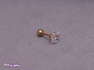 گوشواره اسپرت تک نگین G5151