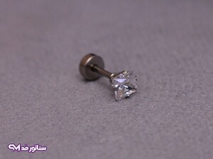 گوشواره میخی نگین مربعی G5156