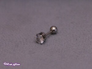 گوشواره میخی تک نگین G5154