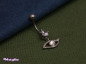 پیرسینگ ناف طرح چشم نگین دار PI9067