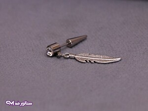 گوشواره میخی اسپرت طرح پر G5146