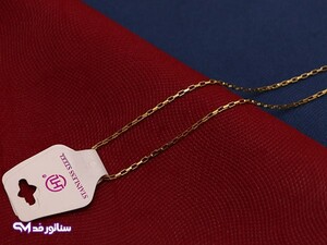 زنجیر استیل آجری طلایی Z9021