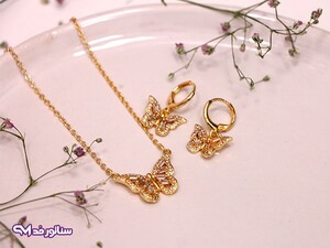 نیم ست طرح پروانه N8126