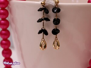 گوشواره سواروسکی مشکی G5120