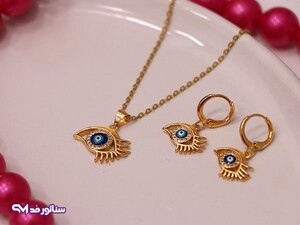 نیم ست زد جی جولری مدل چشم نظر N8150