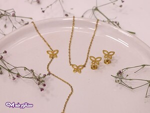 نیم ست طرح پروانه N8147