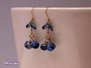 گوشواره سواروسکی آبی G5124