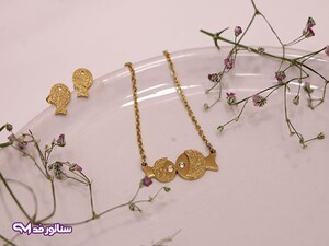 نیم ست ماهی طلایی N8149